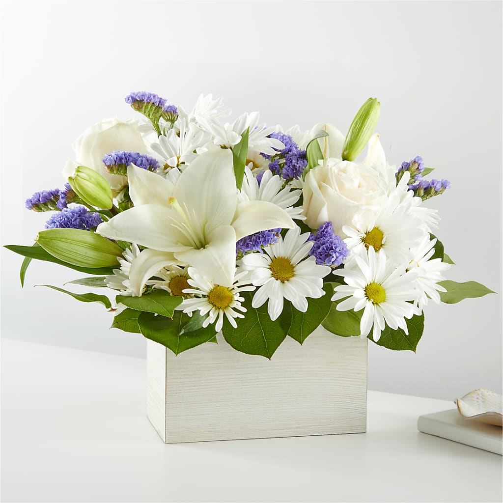 Beyond Blue Box Bouquet – Dickson Florist, Dickson TN