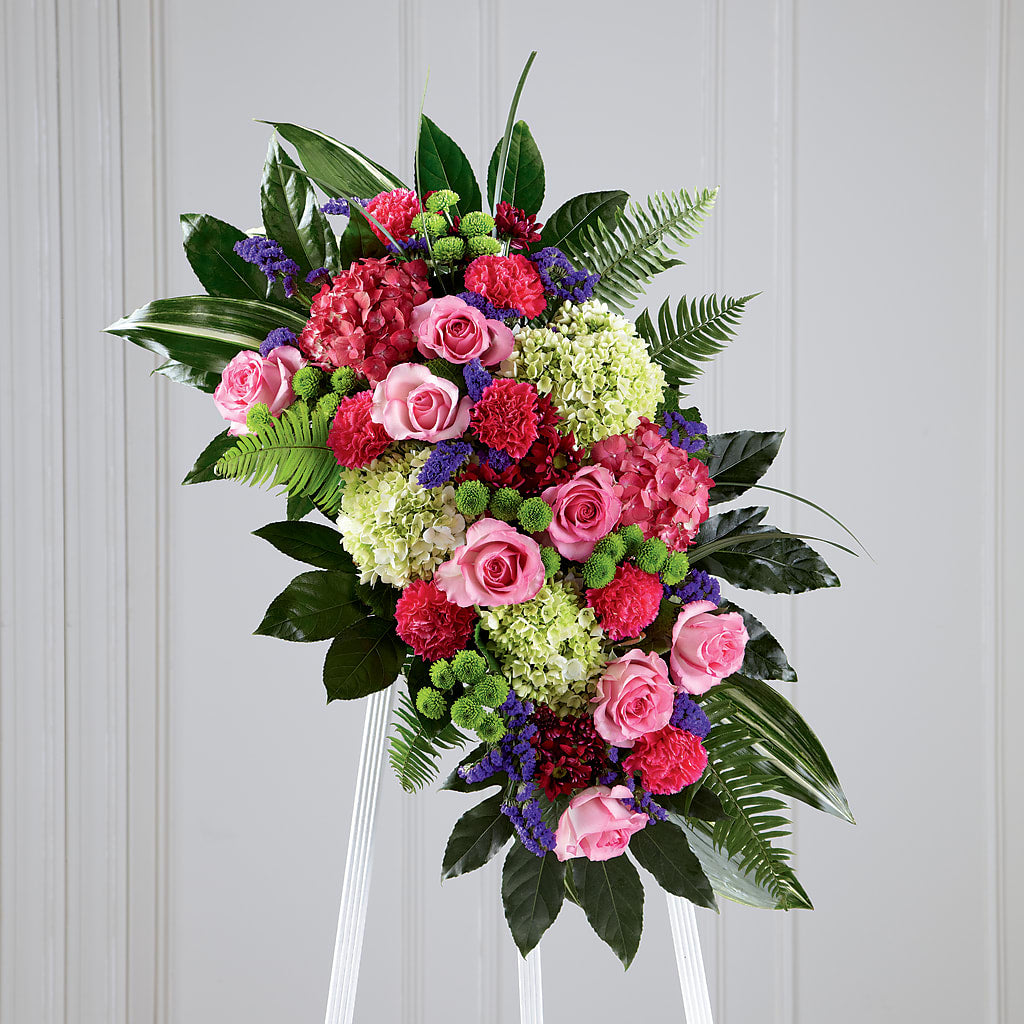 Refreshing Mix Standing Spray – Dickson Florist, Dickson TN
