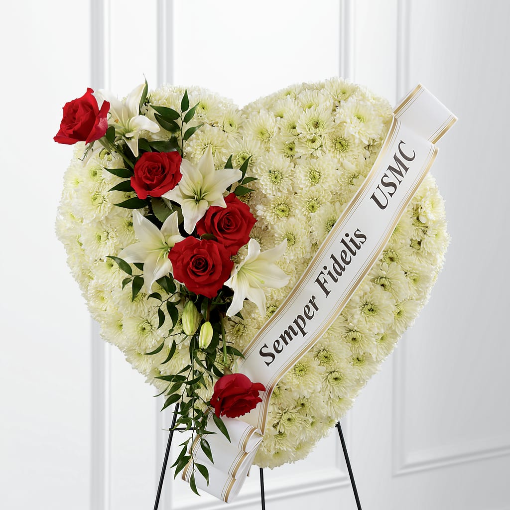 Heartfelt Hero Standing Heart – Dickson Florist, Dickson TN