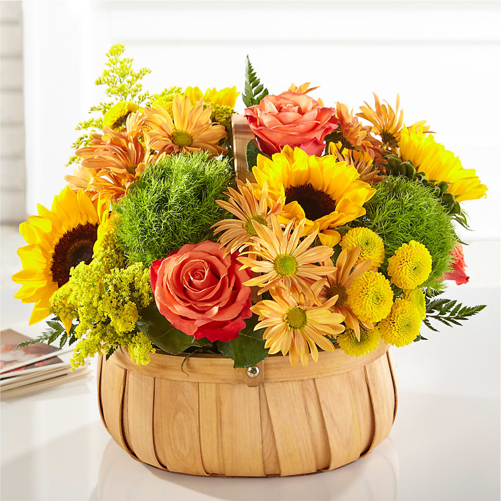 Harvest Sunflower Basket – Dickson Florist, Dickson TN