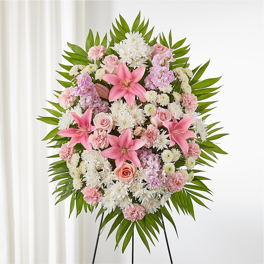 Offering Solace Standing Spray – Dickson Florist, Dickson TN