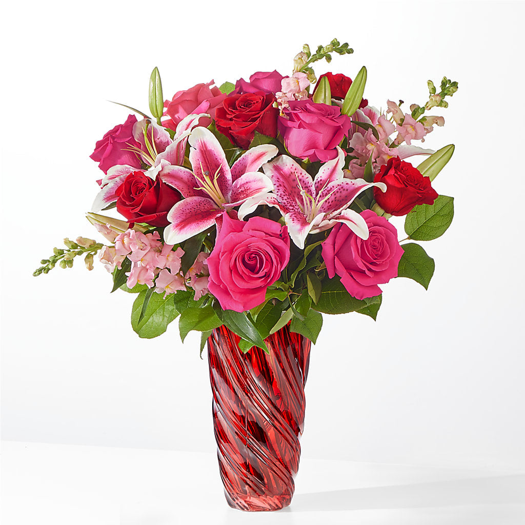 Always You Bouquet with Luxe Swirl Vase – Dickson Florist, Dickson TN