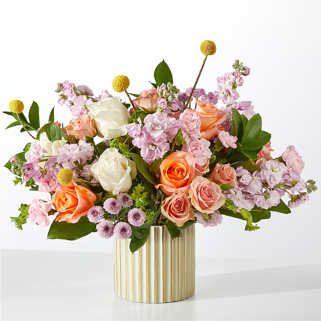 French Market Bouquet with Ivory Vase – Dickson Florist, Dickson TN