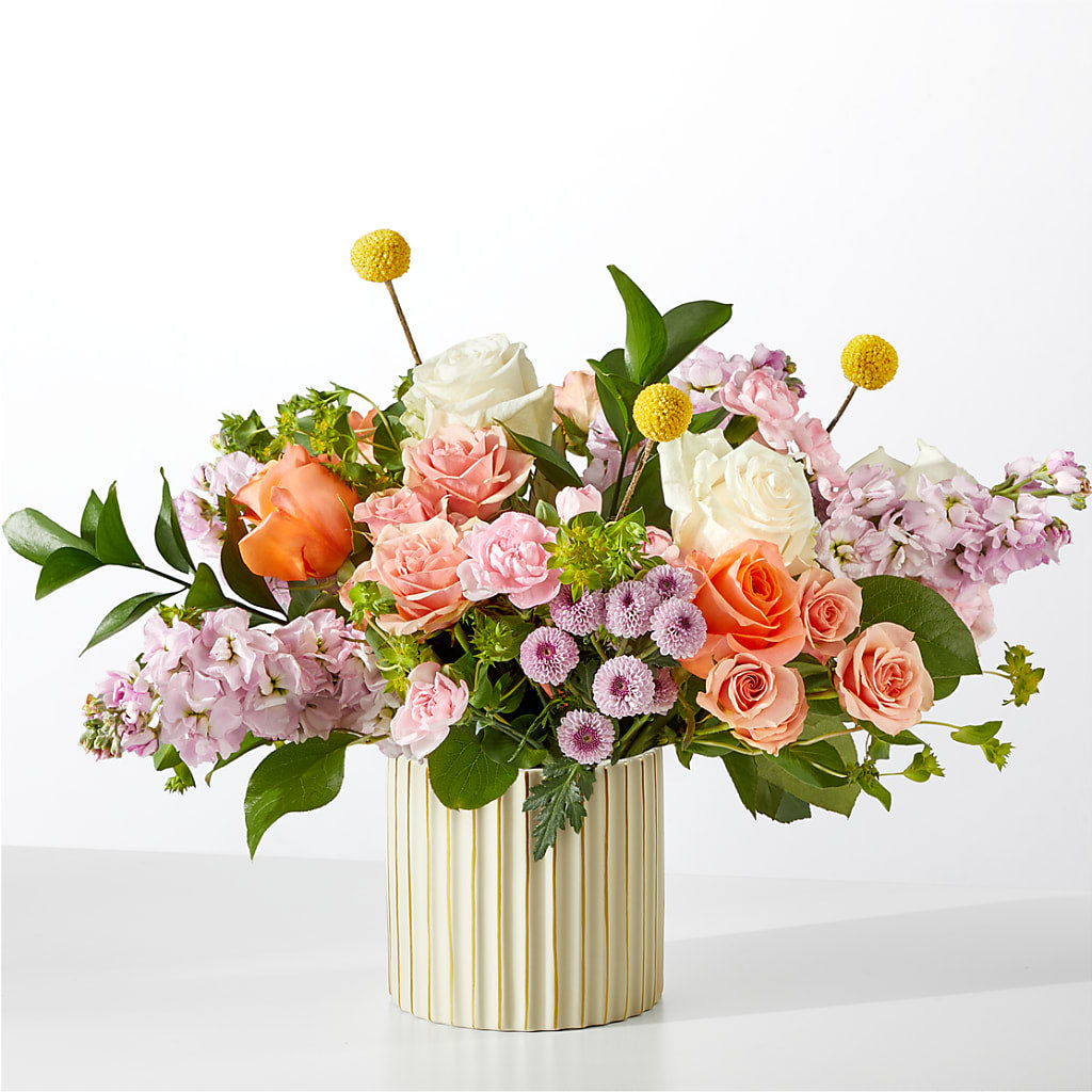 French Market Bouquet with Ivory Vase – Dickson Florist, Dickson TN