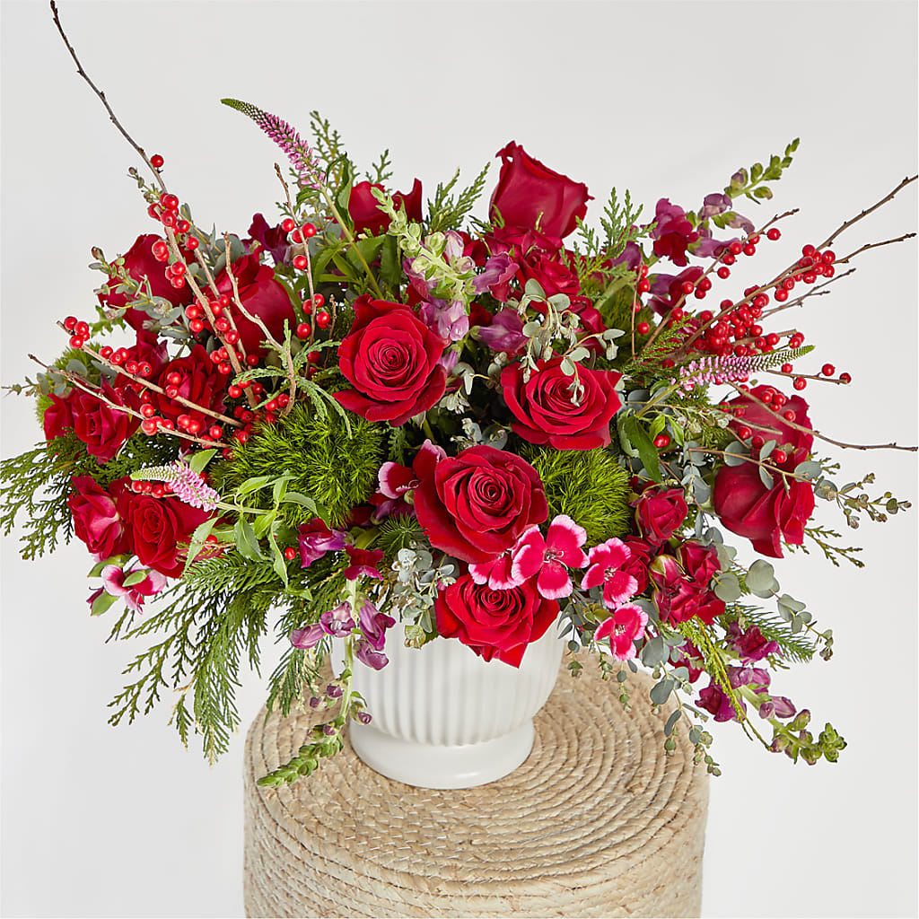 Big Red Bow Bouquet –  Dickson Florist, Dickson TN