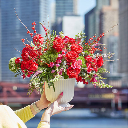 Big Red Bow Bouquet –  Dickson Florist, Dickson TN