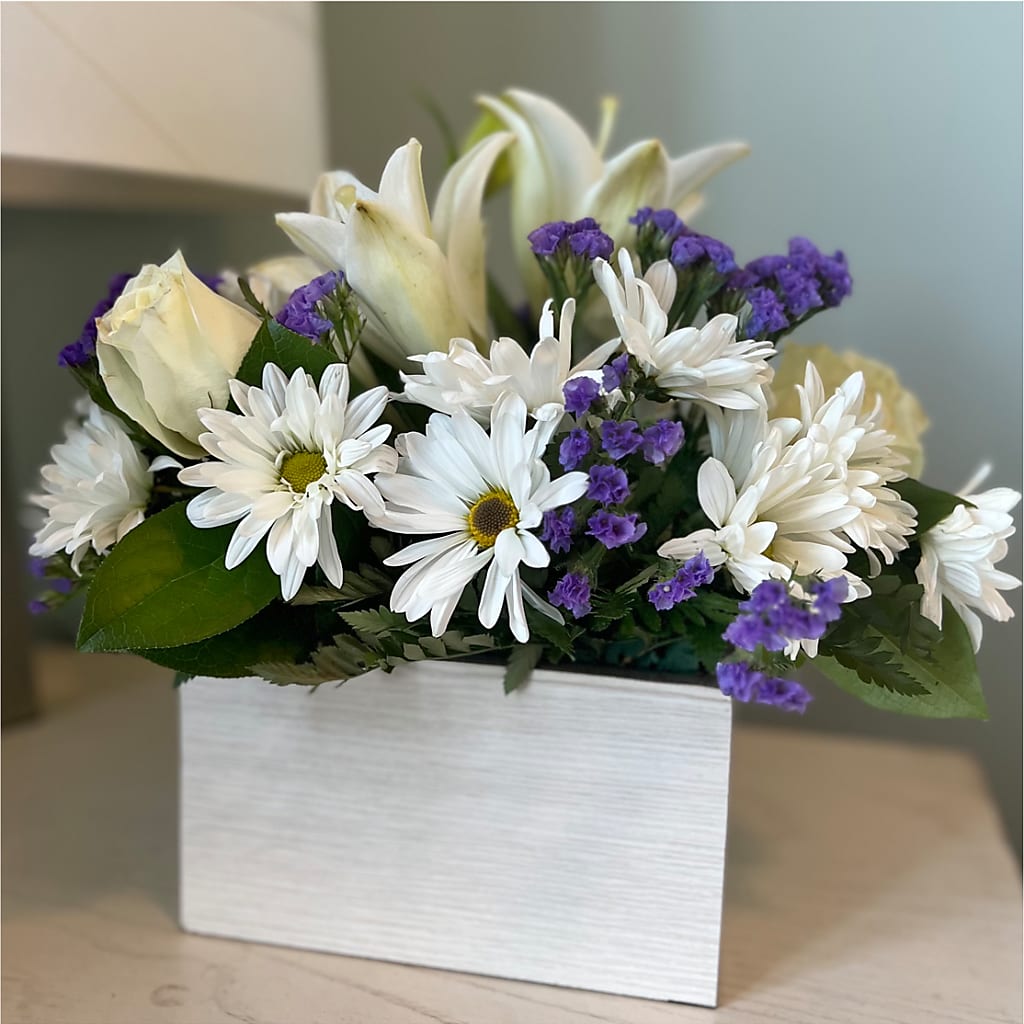Beyond Blue Box Bouquet –  Dickson Florist, Dickson TN