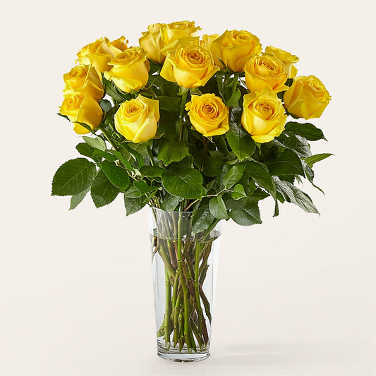 Long Stem Yellow Rose Bouquet – DICKSON FLORIST, Dickson TN