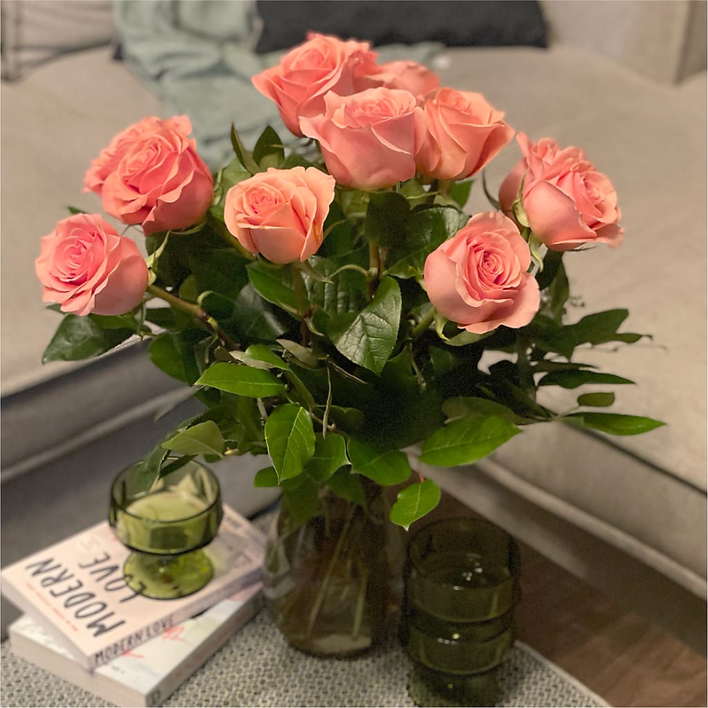 Long Stem Pink Rose Bouquet –  Dickson Florist, Dickson TN