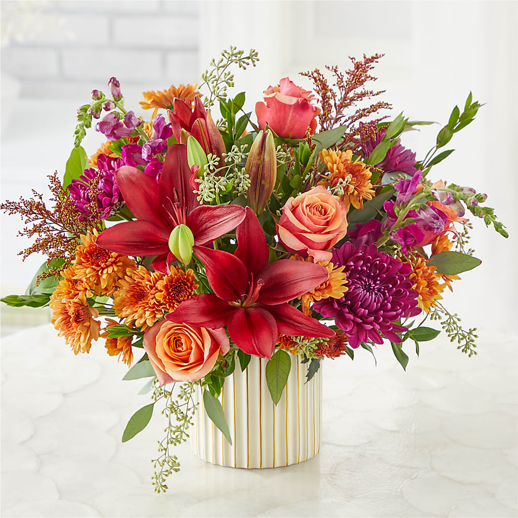 Burgundy Landscape Bouquet –  Dickson Florist, Dickson TN