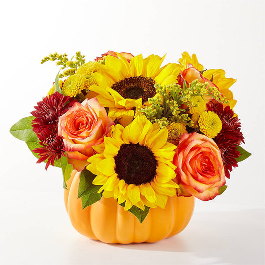 Golden Gourd Pumpkin Bouquet –  Dickson Florist, Dickson TN
