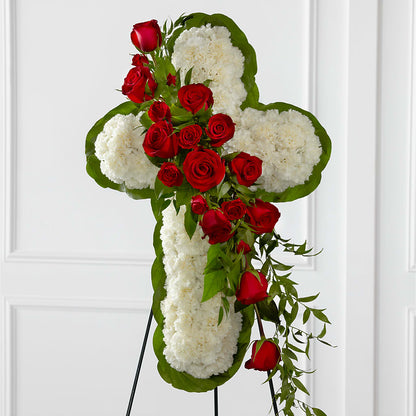 Floral Cross Easel –  Dickson Florist, Dickson TN