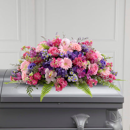 Glorious Garden Casket Spray –  Dickson Florist, Dickson TN
