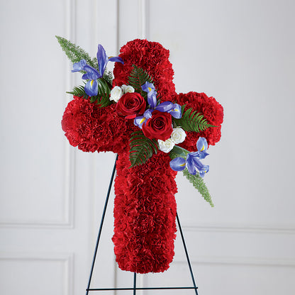 Faithful Hero Floral Cross –  Dickson Florist, Dickson TN