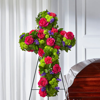 Tribute Rose Floral Cross –  Dickson Florist, Dickson TN