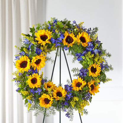 Bright Rays Wreath –  Dickson Florist, Dickson TN
