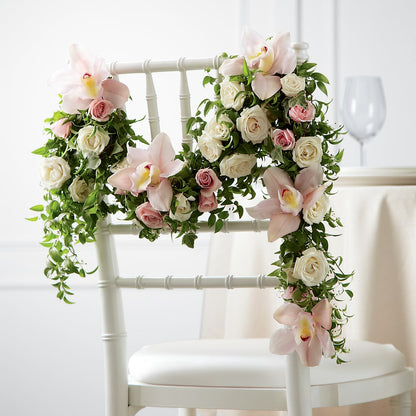 Orchid Rose Chair Décor –  Dickson Florist, Dickson TN