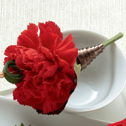 Red Carnation Boutonniere –  Dickson Florist, Dickson TN